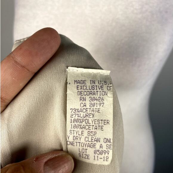 Gold Vintage Pleated Button Down Sleeveless Womens High Neck Top Retro Preppy - Picture 5 of 5